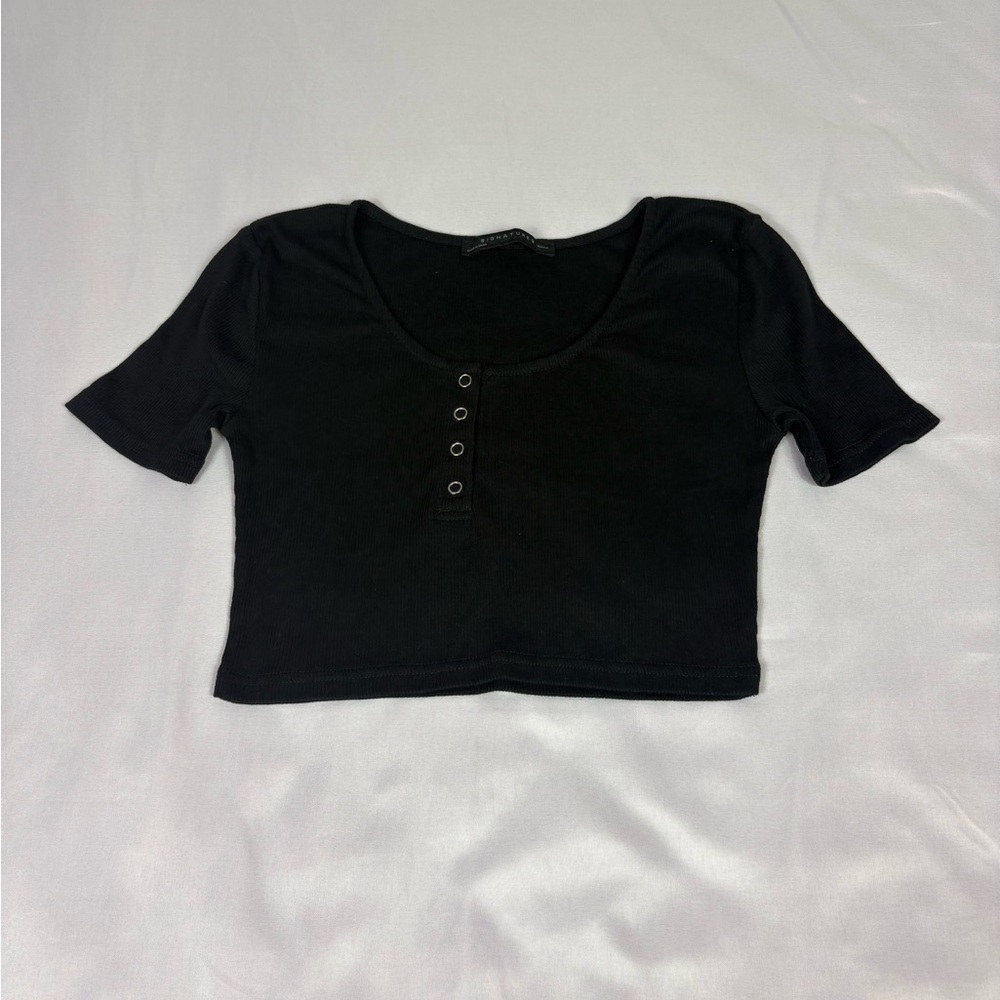 Signature8 Black Crop Top